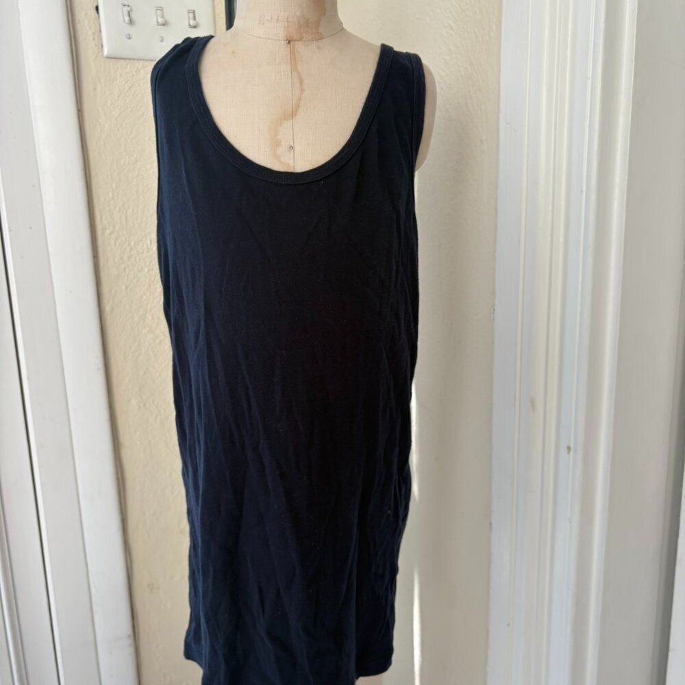 Basics Navy Blue Tank Top